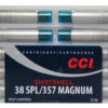 CCI Pistol 38 Special Shot Shell 9 Shot Aluminum Casing, 100gr, 10rd Box