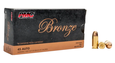 SSI74011__45888 PMC Bronze 45 ACP, 230gr, Full Metal Jacket, 50rd Box