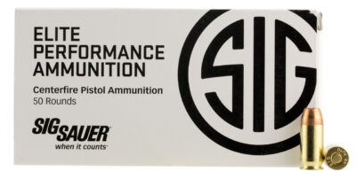 sig-e45ap150-1__00220 Sig Elite Performance V-Crown 45 ACP 200gr, Jacketed Hollow Point, 50rd Box